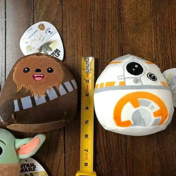Squishmallows x Star Wars x4 Bundle: Grogu, R2D2, Chewy, BB8 - BRAND NEW W/TAGS! - Picture 11 of 11